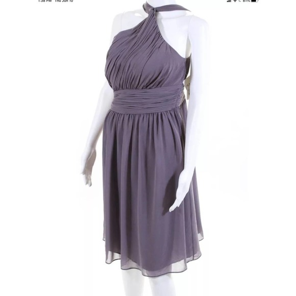 Donna Morgan Dresses Purple Rhea A Line Anthro - Picture 2 of 6